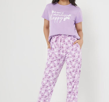 Floral Full Length Cotton Women's Pyjamas