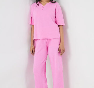 Solid Blended Fabric Regular Fit Women's Pyjamas