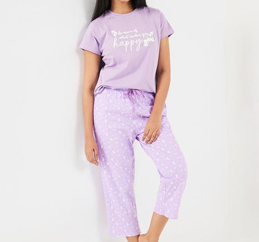 Printed Cotton Regular Fit Women's Pyjamas