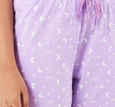 Printed Cotton Regular Fit Women's Pyjamas