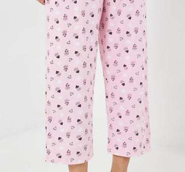 Printed Cotton Regular Fit Women's Pyjamas