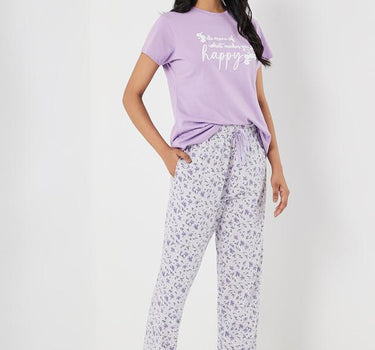 Printed Cotton Regular Fit Women's Pyjamas