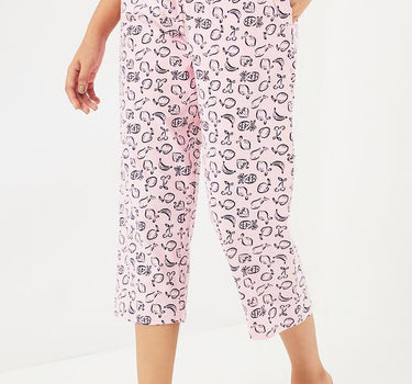 Printed Cotton Regular Fit Women's Pyjamas