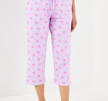 Printed Cotton Regular Fit Women's Pyjamas