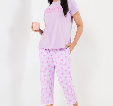 Printed Cotton Regular Fit Women's Pyjamas