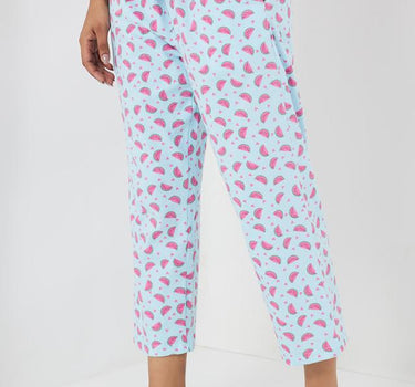 Printed Cotton Regular Fit Women's Pyjamas