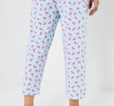 Printed Cotton Regular Fit Women's Pyjamas