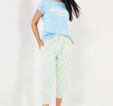 Printed Cotton Regular Fit Women's Pyjamas