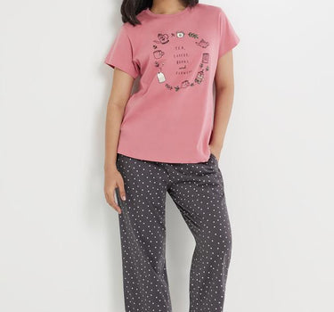 Printed Cotton Regular Fit Women's Pyjamas