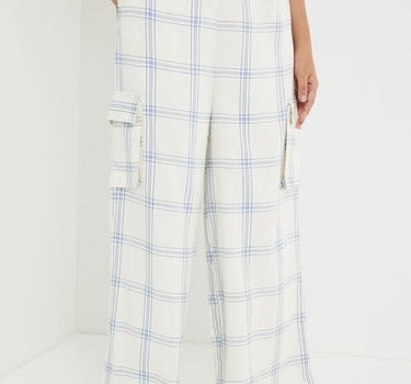 Checks Regular Fit Cotton Women's Casual Wear Pants