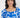 Abstract Cotton Square Neck Women's Top