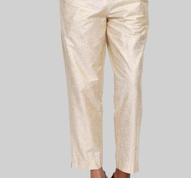 Solid Regular Fit Polyester Women's Festive Wear Pants