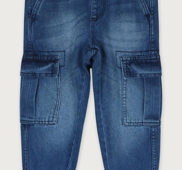 Solid Cotton Regular Fit Boys Jeans