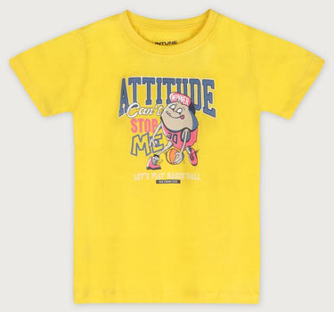 Printed Cotton Round Neck Boys T-Shirt