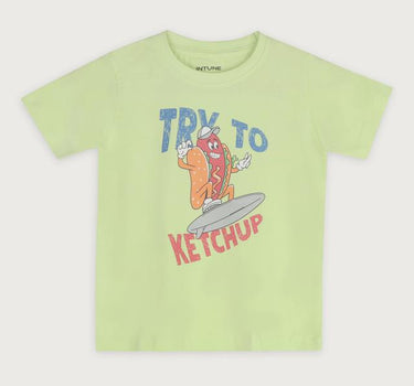 Printed Cotton Round Neck Boys T-Shirt