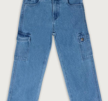 Solid Denim Regular Fit Girls Jeans