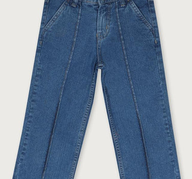 Solid Denim Regular Fit Girls Jeans
