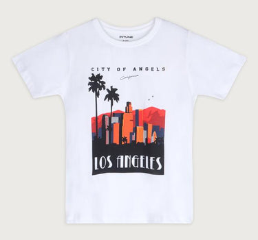 Printed Cotton Round Neck Boys T-Shirt