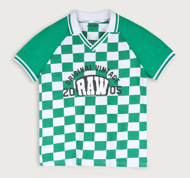 Printed Cotton Collared Boys T-Shirt