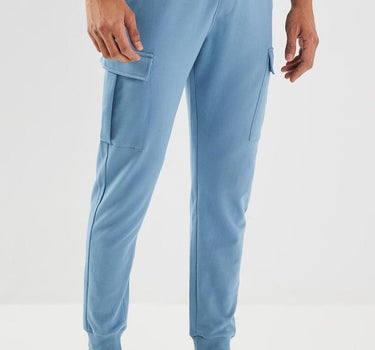 Color Block Polyester Cotton Regular Fit Men's Casual Wear Trousers