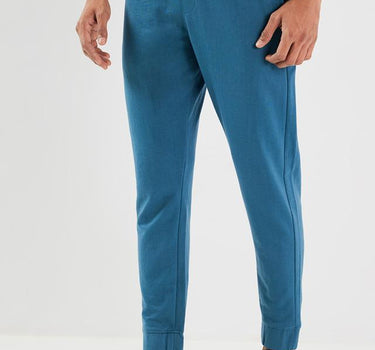Solid Poly Cotton Regular Fit Men's Track Pant