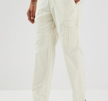 Solid Cotton Straight Fit Men's Casual Wear Trousers