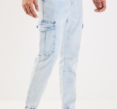 Solid Cotton Blend Regular Fit Men's Joggers