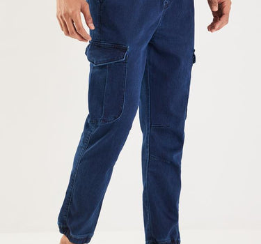 Solid Cotton Blend Regular Fit Men's Joggers