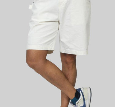 Solid Cotton Button Men's Shorts