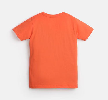 Team Captain Cotton T-shirt for Boys - Orange