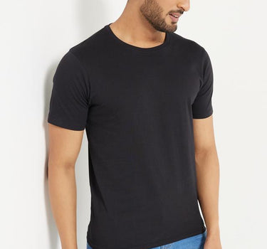 Men's Black Crew Neck T-Shirt