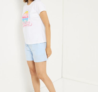 Printed Cotton Round Neck Women's T-Shirt